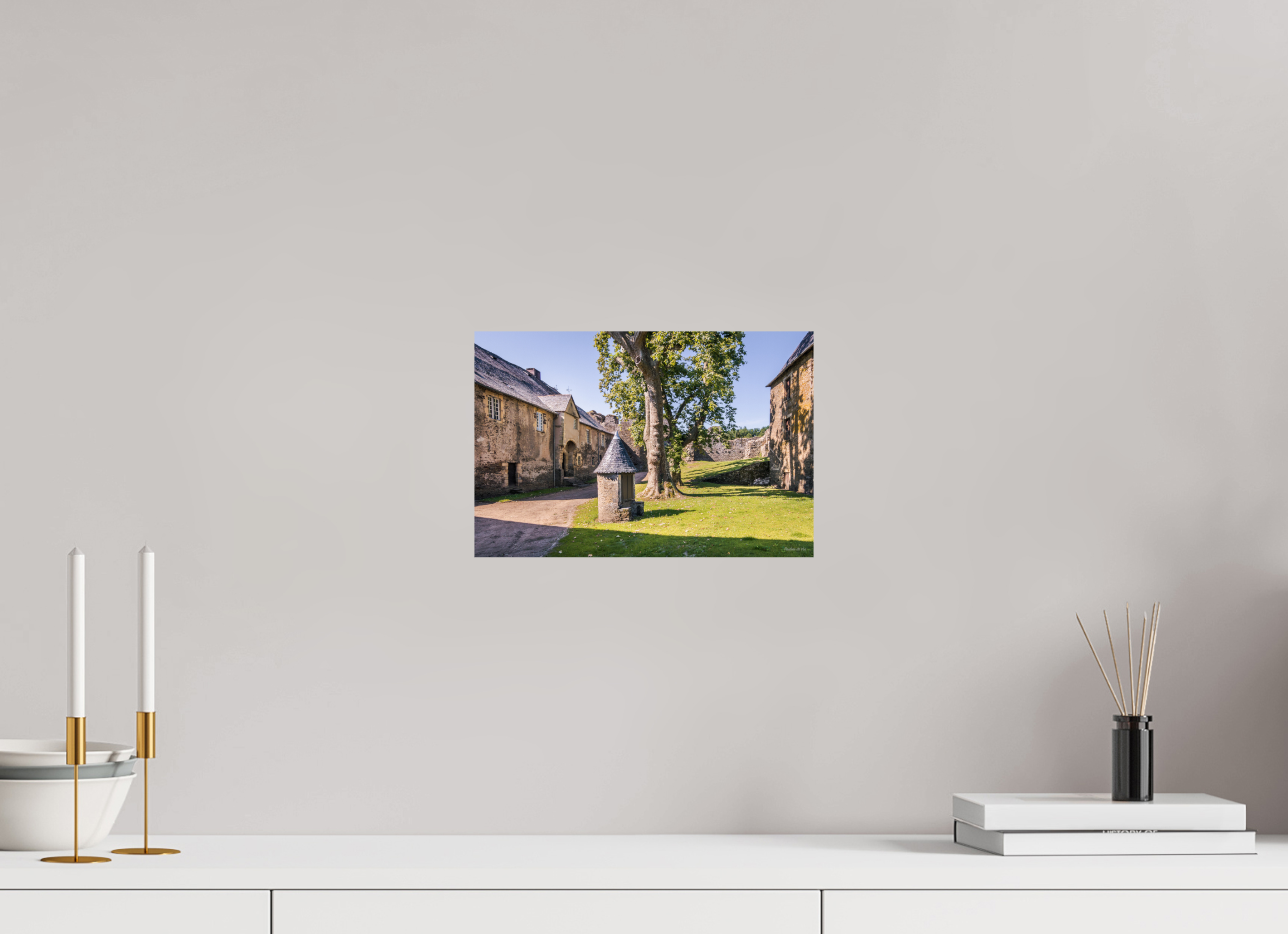 30 x 20 cm, Photo Print On Fuji Crystal DP II La maison du Château de Ségur (kopie)