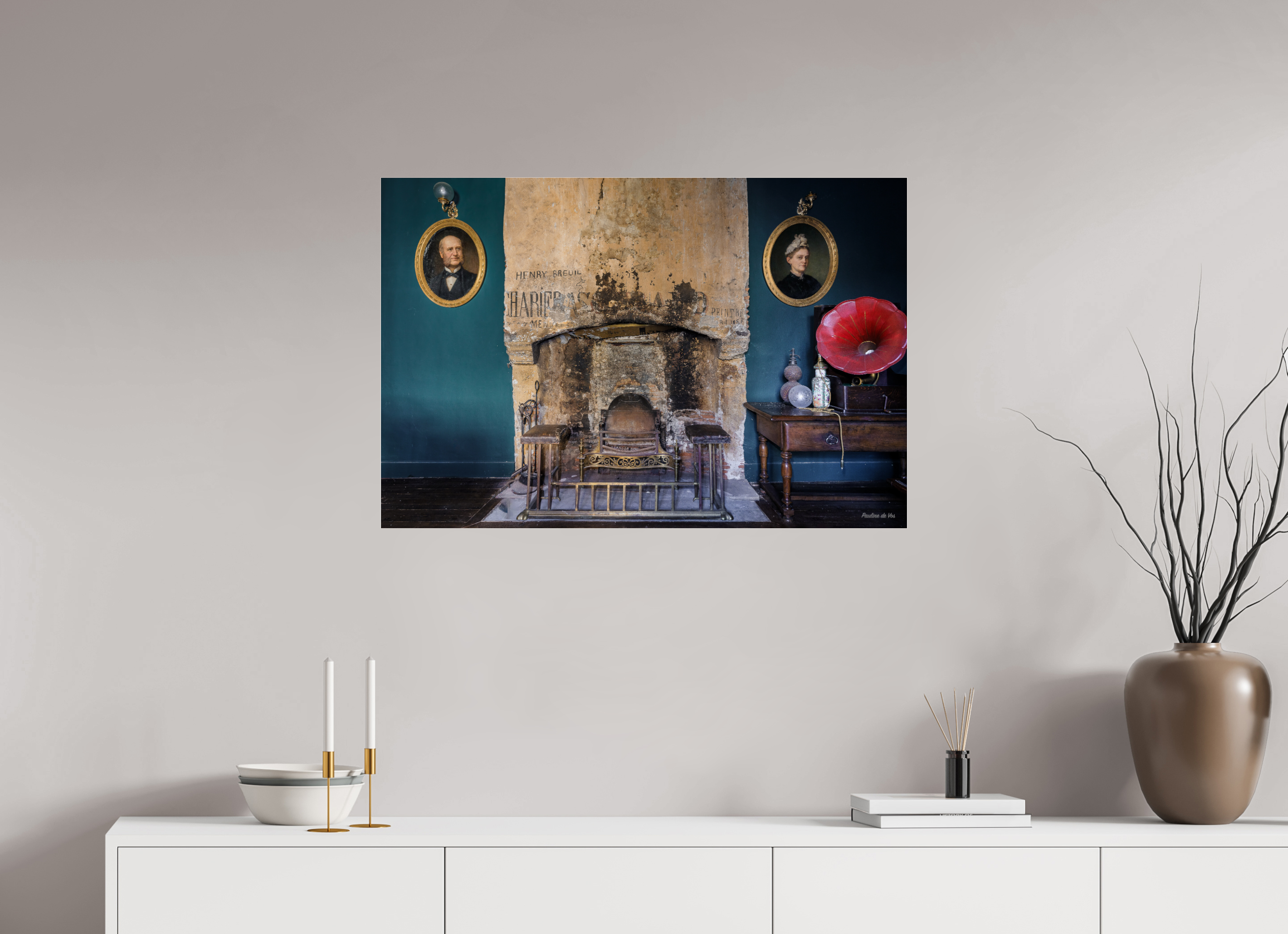 90 x 60 cm, Photo Print Under Acrylic Glass Échos du Passé