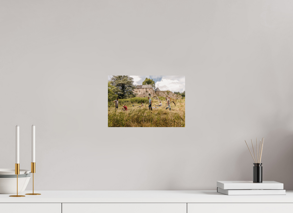 30 x 20 cm, Photo Print On Fuji Crystal DP II Fauchage à la faux à Ségur le Château