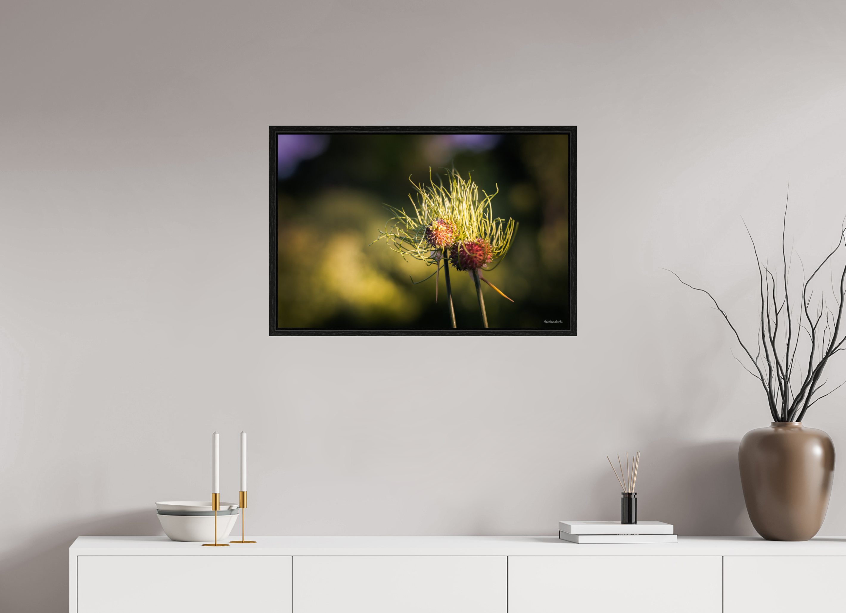 75 x 50 cm, Floater Frame Fleurs dans le Jardin de Gulio à Ségur le Château (kopie)