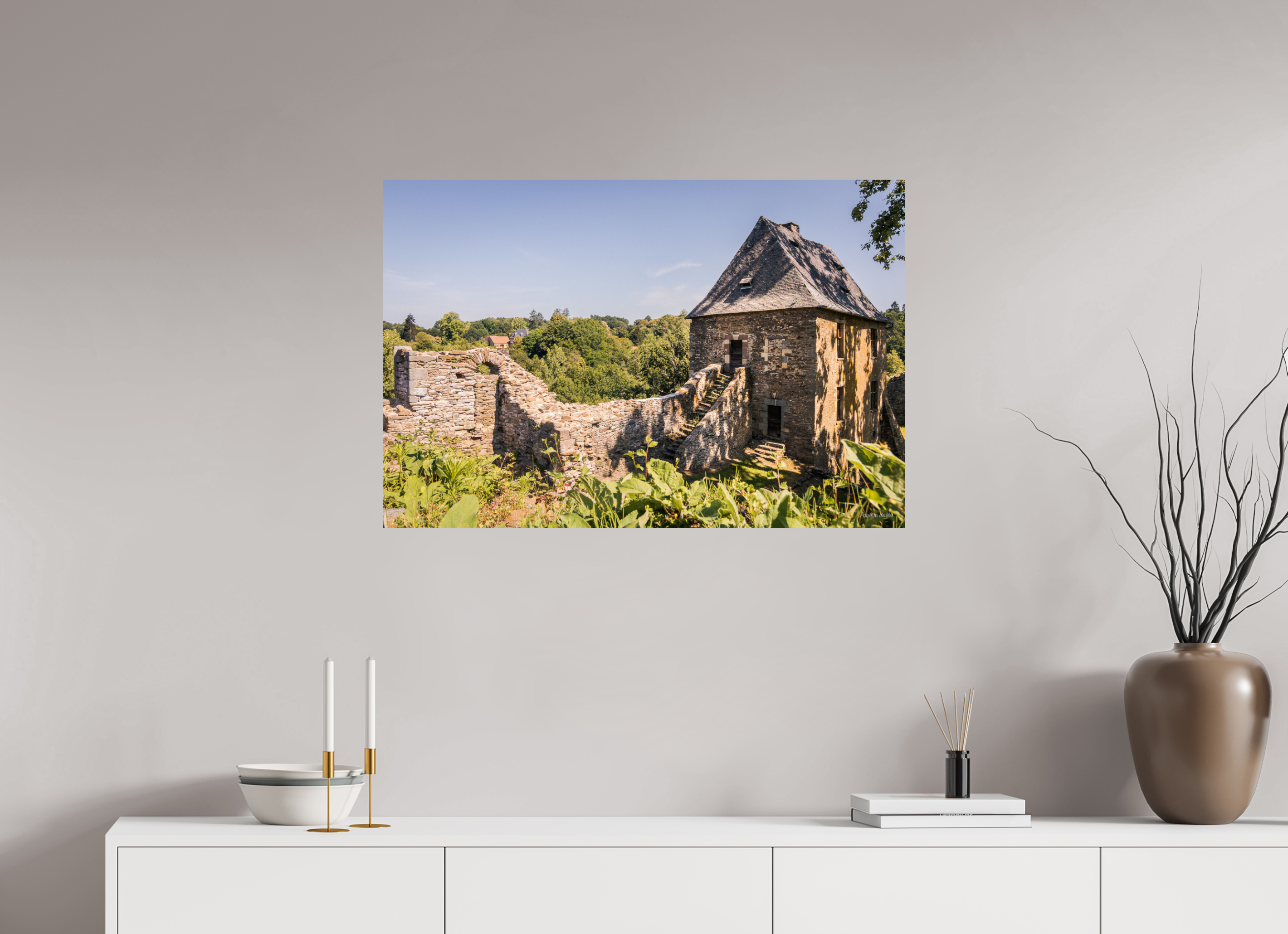 90 x 60 cm, Photo Print On Fuji Crystal DP II Château de Ségur