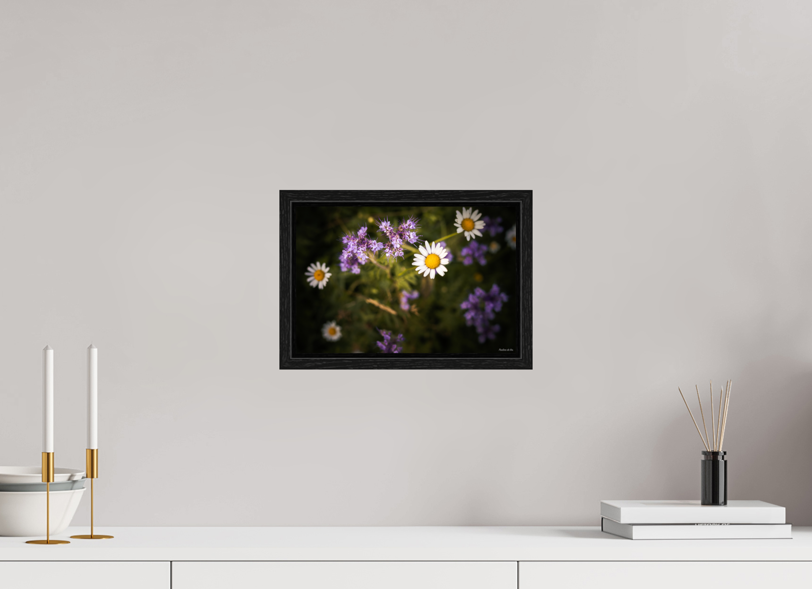 30 x 20 cm, Floater Frame Fleurs dans le Jardin de Gulio à Ségur le Château