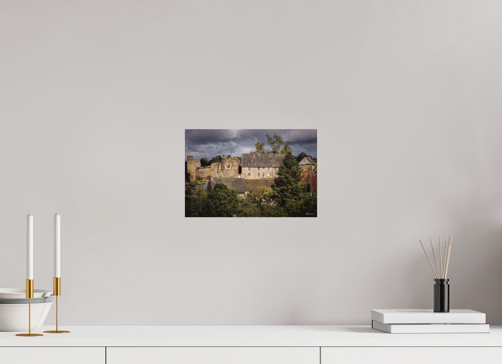30 x 20 cm, Photo Print On Fuji Crystal DP II Château de Ségur pendant l'orage