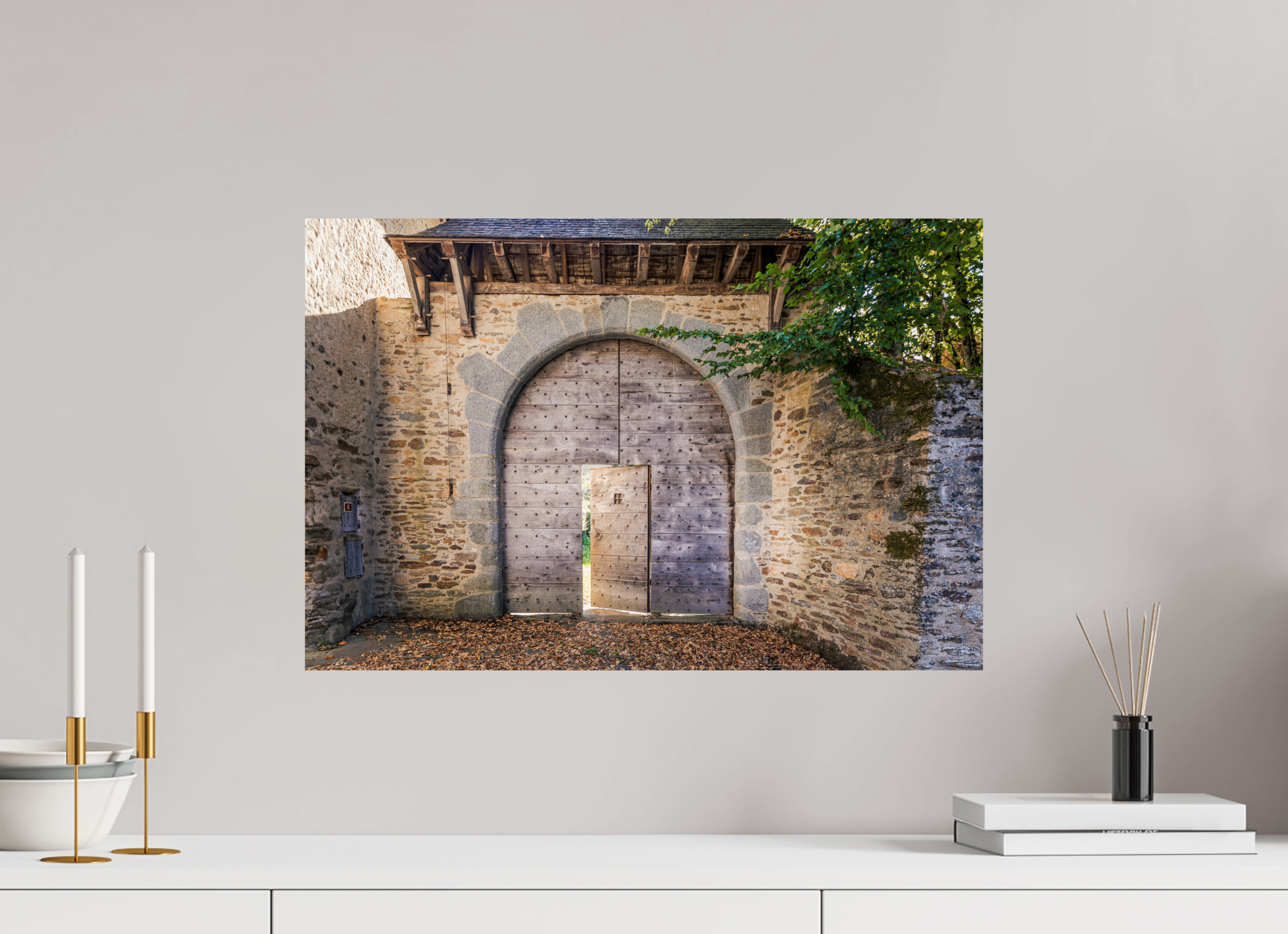60 x 40 cm, Photo Print On Fuji Crystal DP II Ancienne porte de Ségur le Château