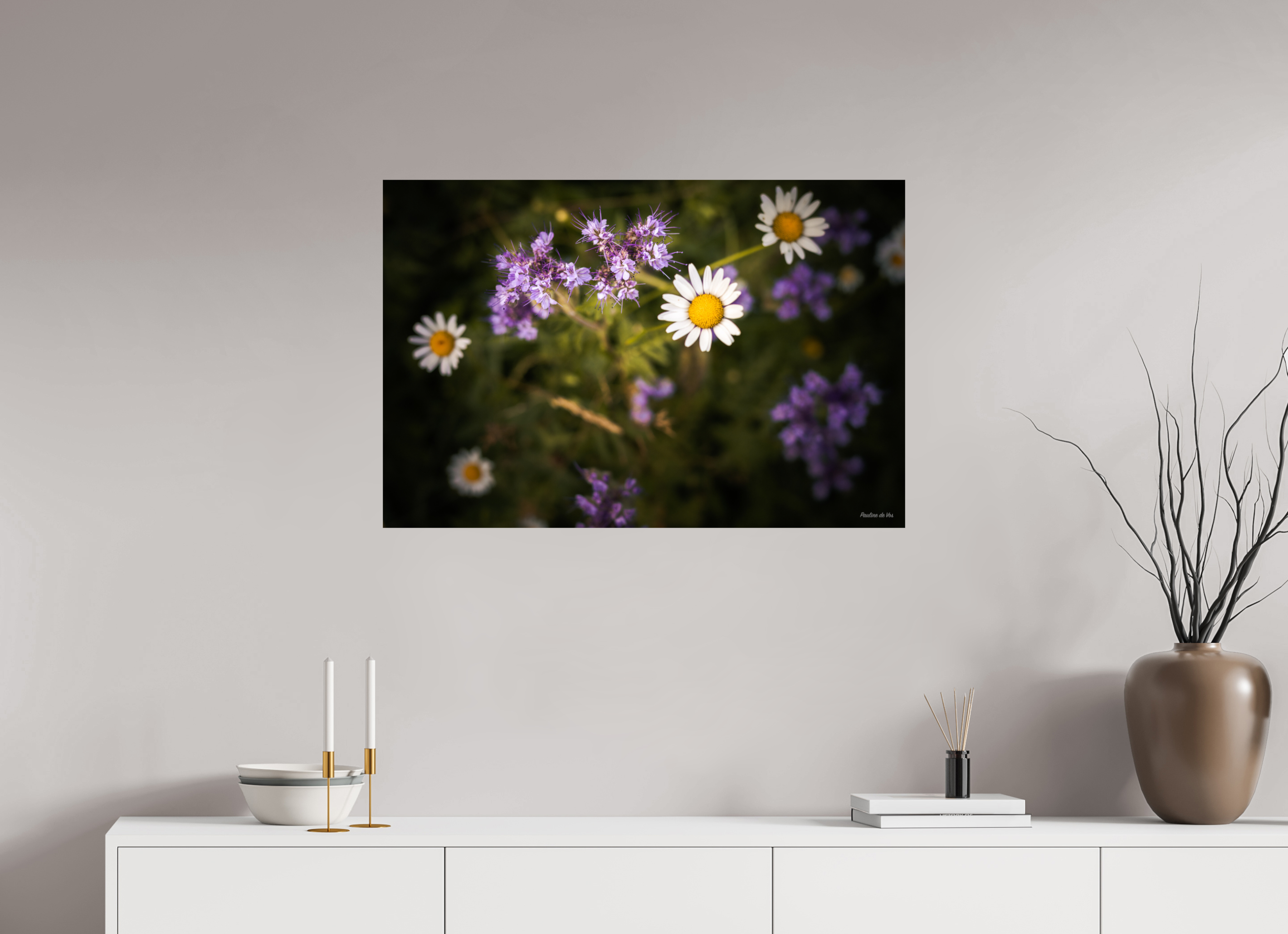 90 x 60 cm, Photo Print On Fuji Crystal DP II Fleurs dans le Jardin de Gulio à Ségur le Château