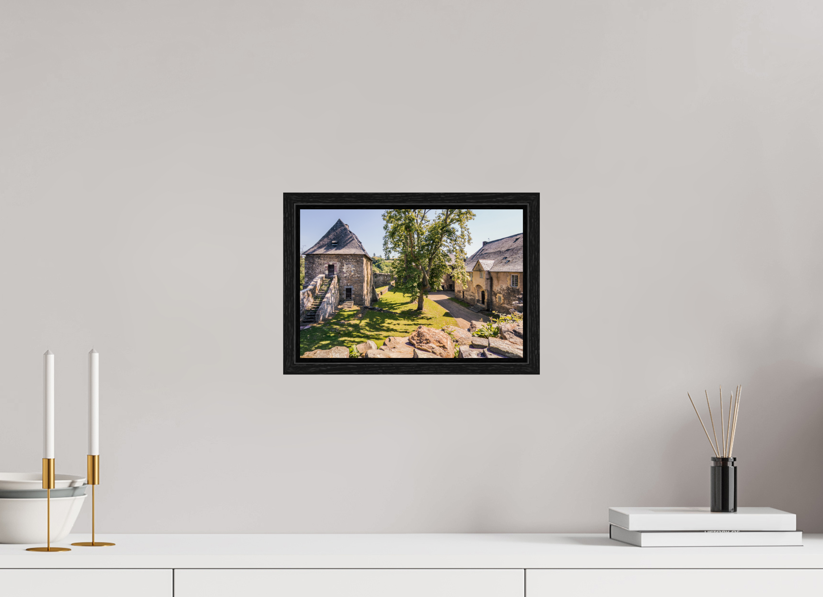 30 x 20 cm, Floater Frame La maison du Château de Ségur