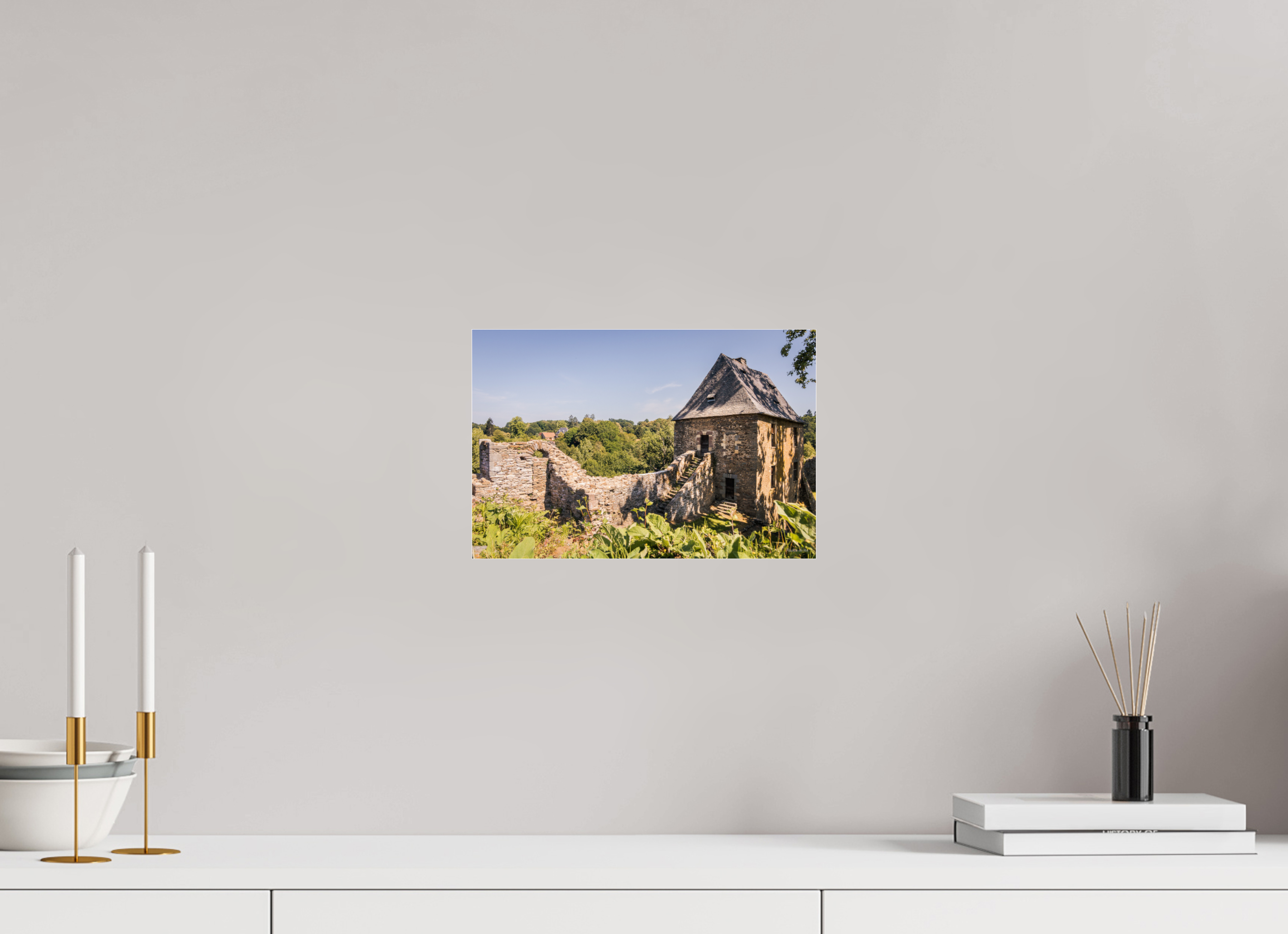 30 x 20 cm, Photo Print Under Acrylic Glass Château de Ségur