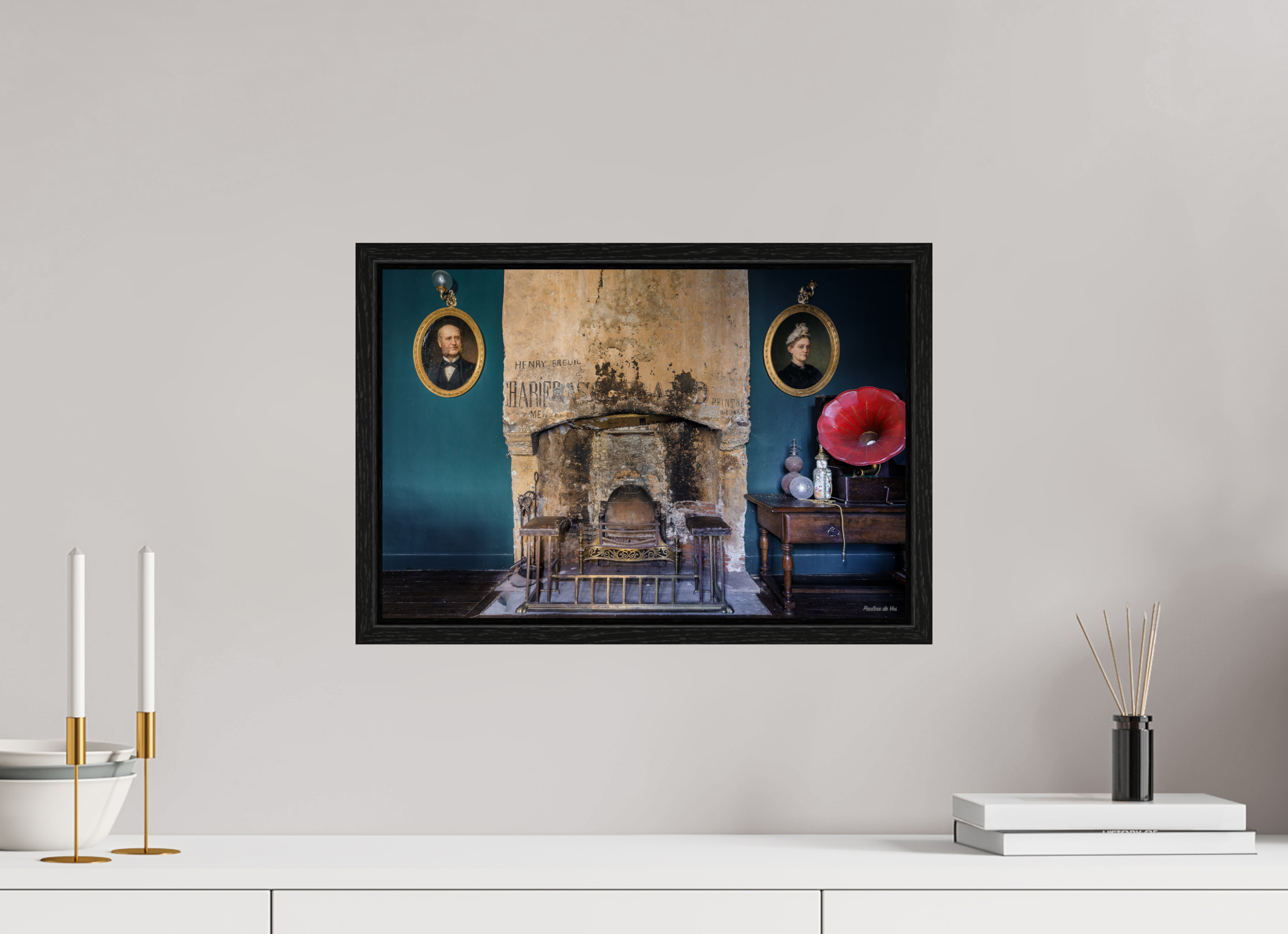 45 x 30 cm, Floater Frame Échos du Passé