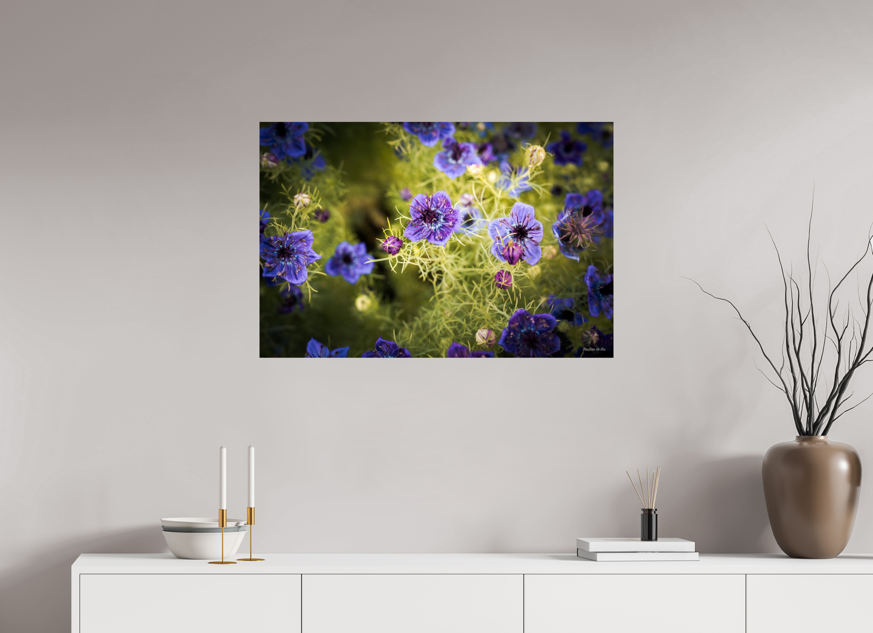 90 x 60 cm, Photo Print On Fuji Crystal DP II Fleurs dans le Jardin de Gulio à Ségur le Château
