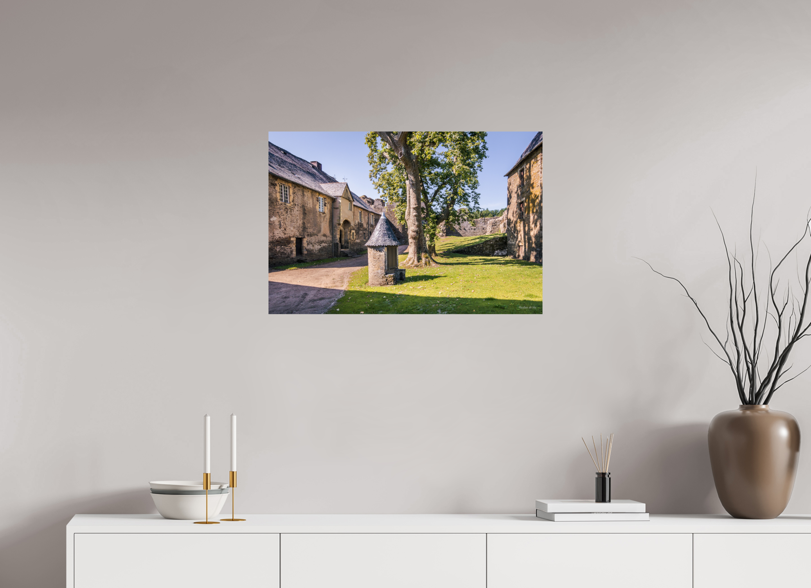 75 x 50 cm, Photo Print On Fuji Crystal DP II La maison du Château de Ségur (kopie)