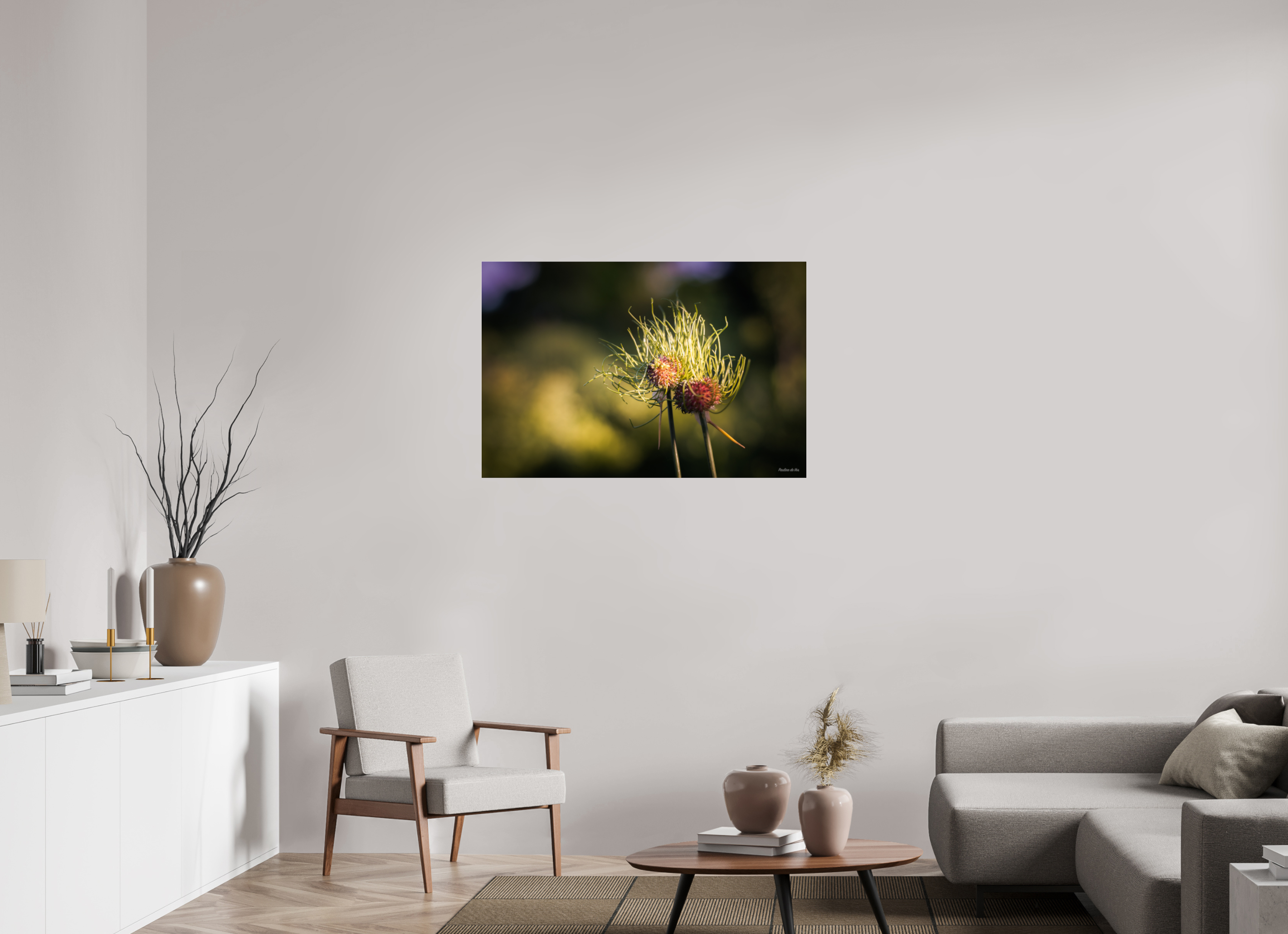 105 x 70 cm, Photo Print Under Acrylic Glass Fleurs dans le Jardin de Gulio à Ségur le Château (kopie)