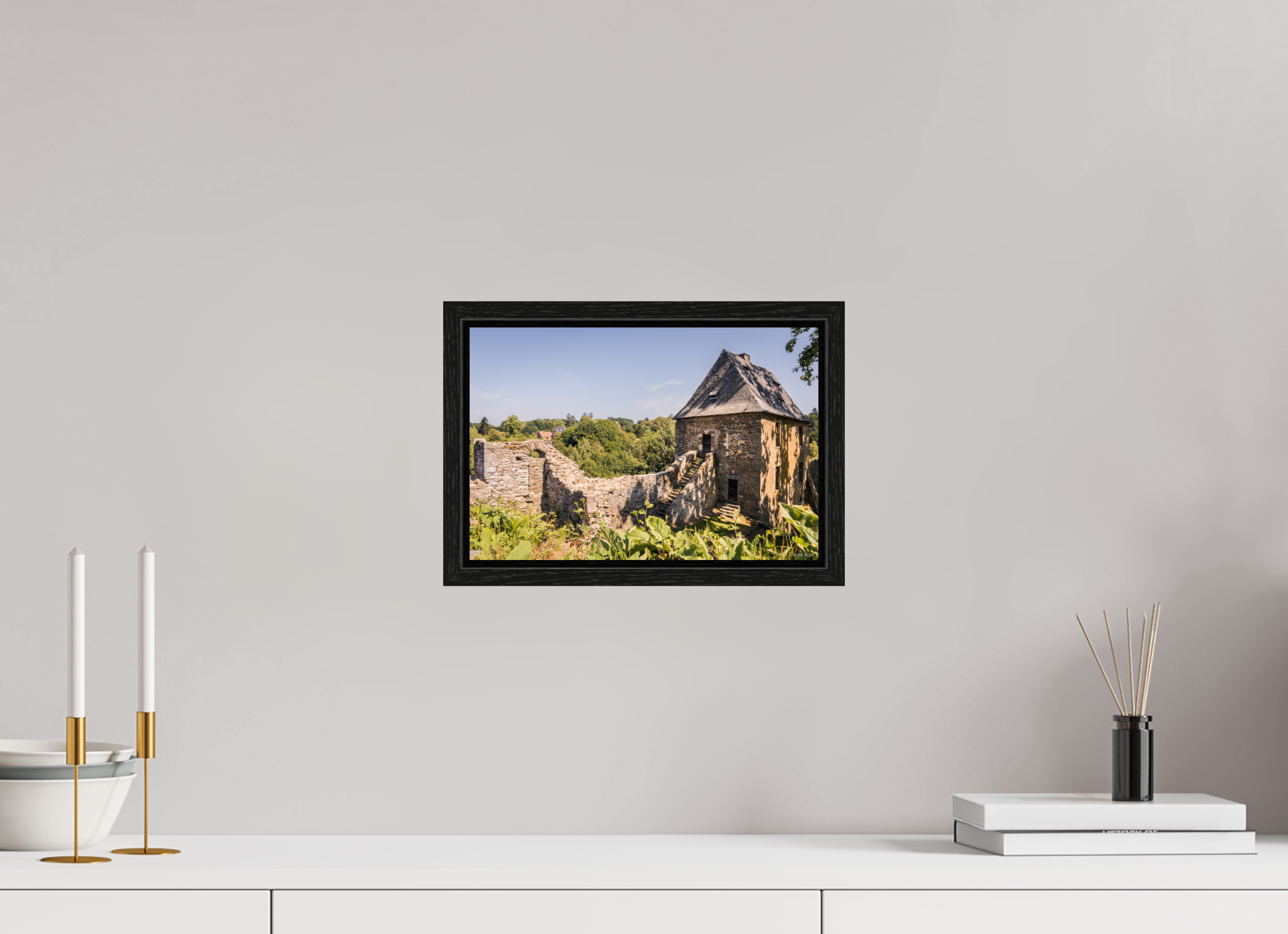 30 x 20 cm, Floater Frame Château de Ségur