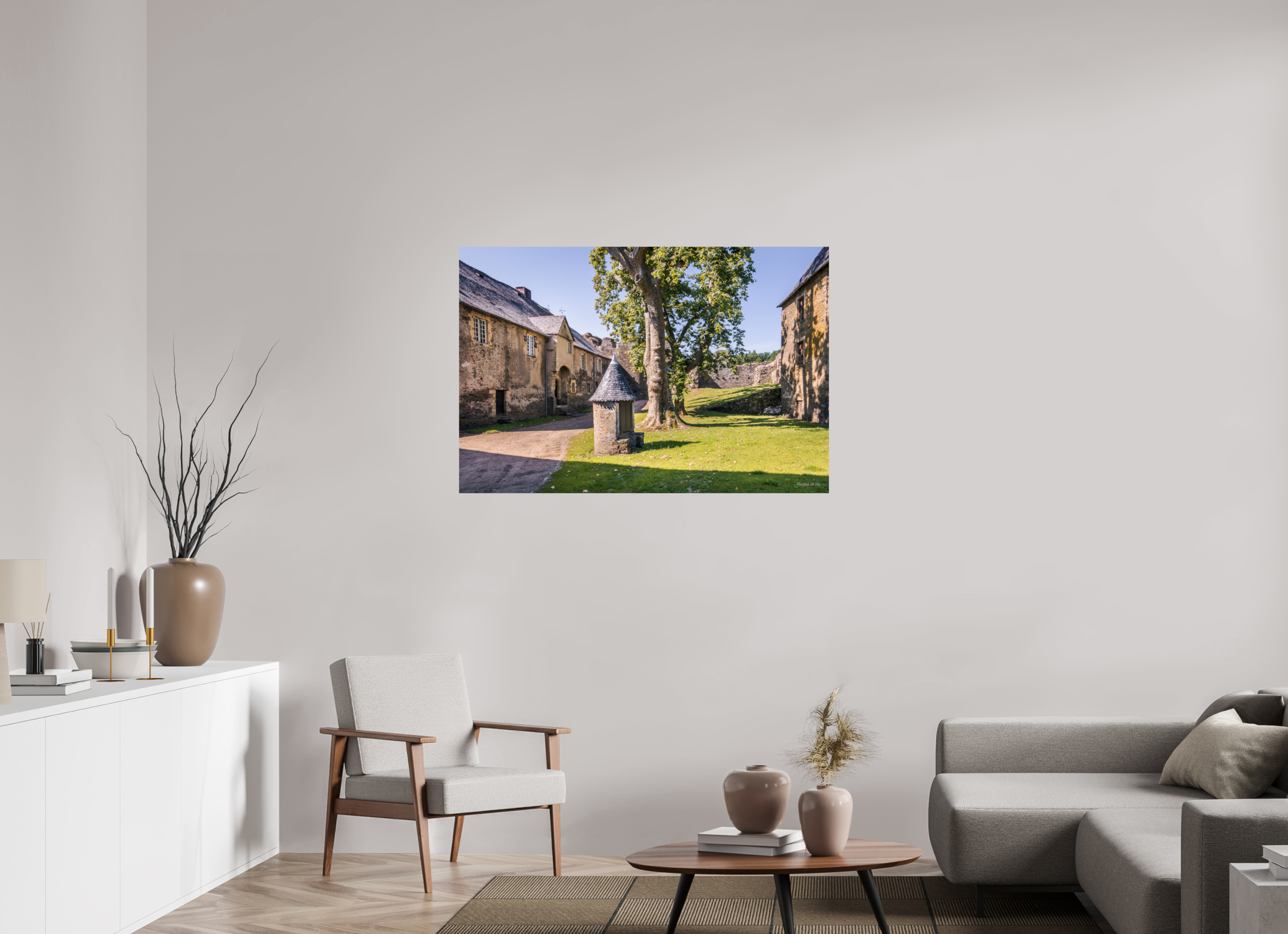 120 x 80 cm, Photo Print On Fuji Crystal DP II La maison du Château de Ségur (kopie)