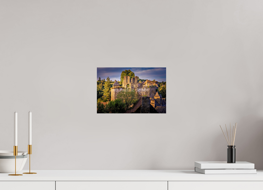 30 x 20 cm, Photo Print On Fuji Crystal DP II Château de Segur au coucher du soleil